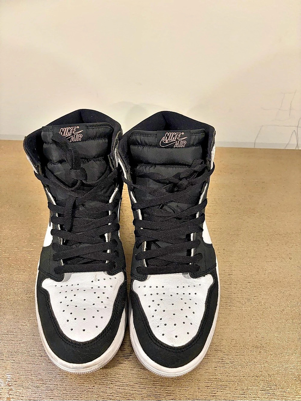 Nike Air Jordan 1 Mid Black & White Sneakers